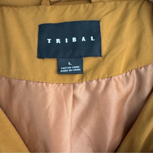 Tribal brand Mustard Hooded lightweight Jacket size large - Picture 4 of 9
